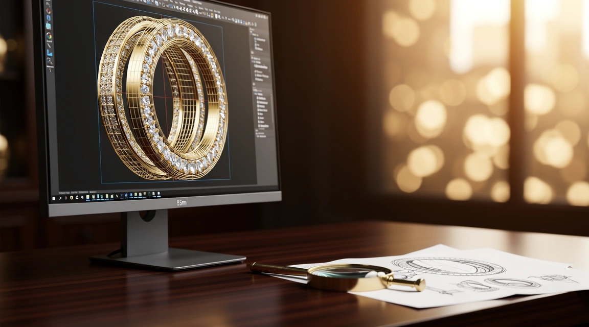 CAD jewelry modeling process